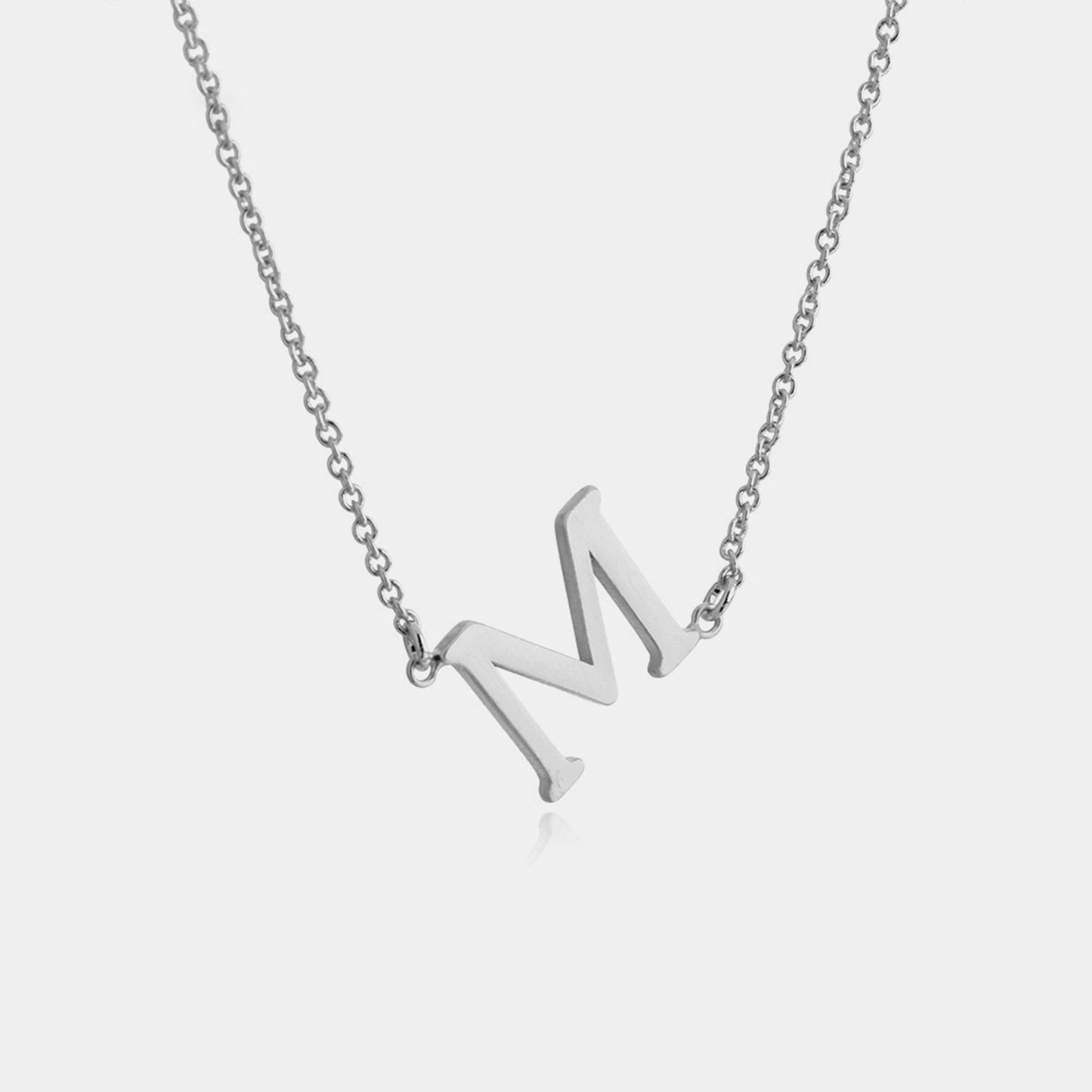 Initial Pendant Station Necklace K-P