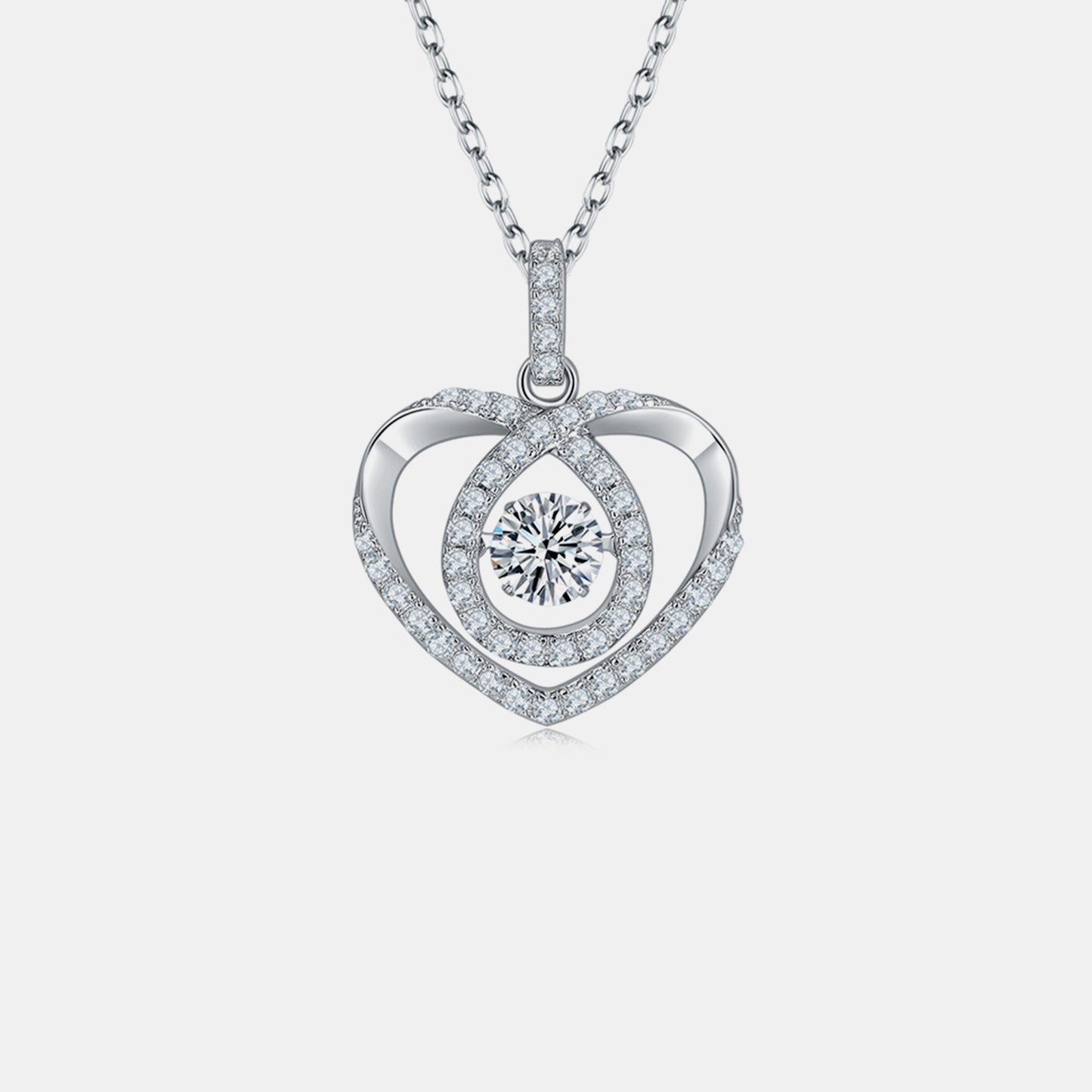 Dazzling Heart Moissanite Necklace