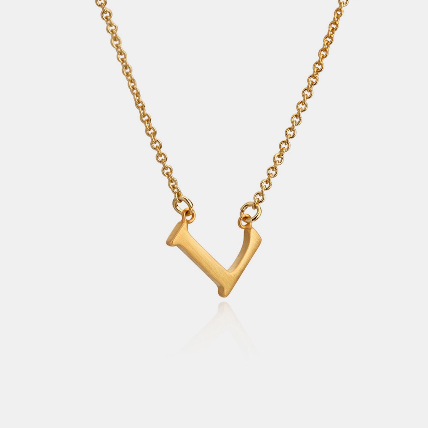 Initial Pendant Station Necklace K-P