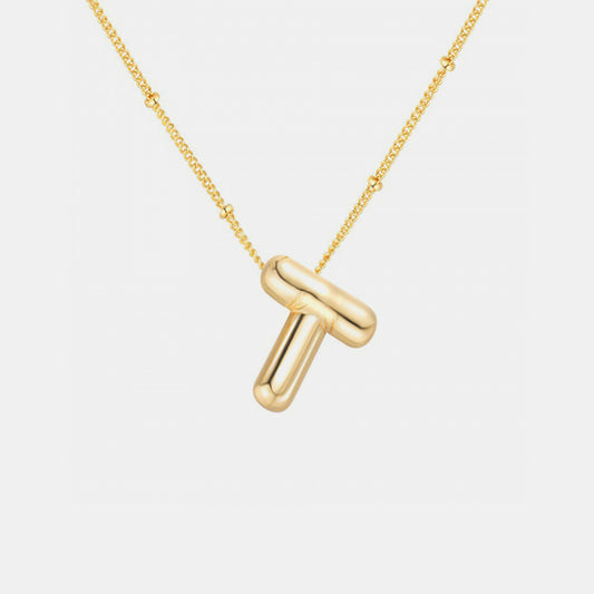 Baloon Letter Pendant Necklace T-Z