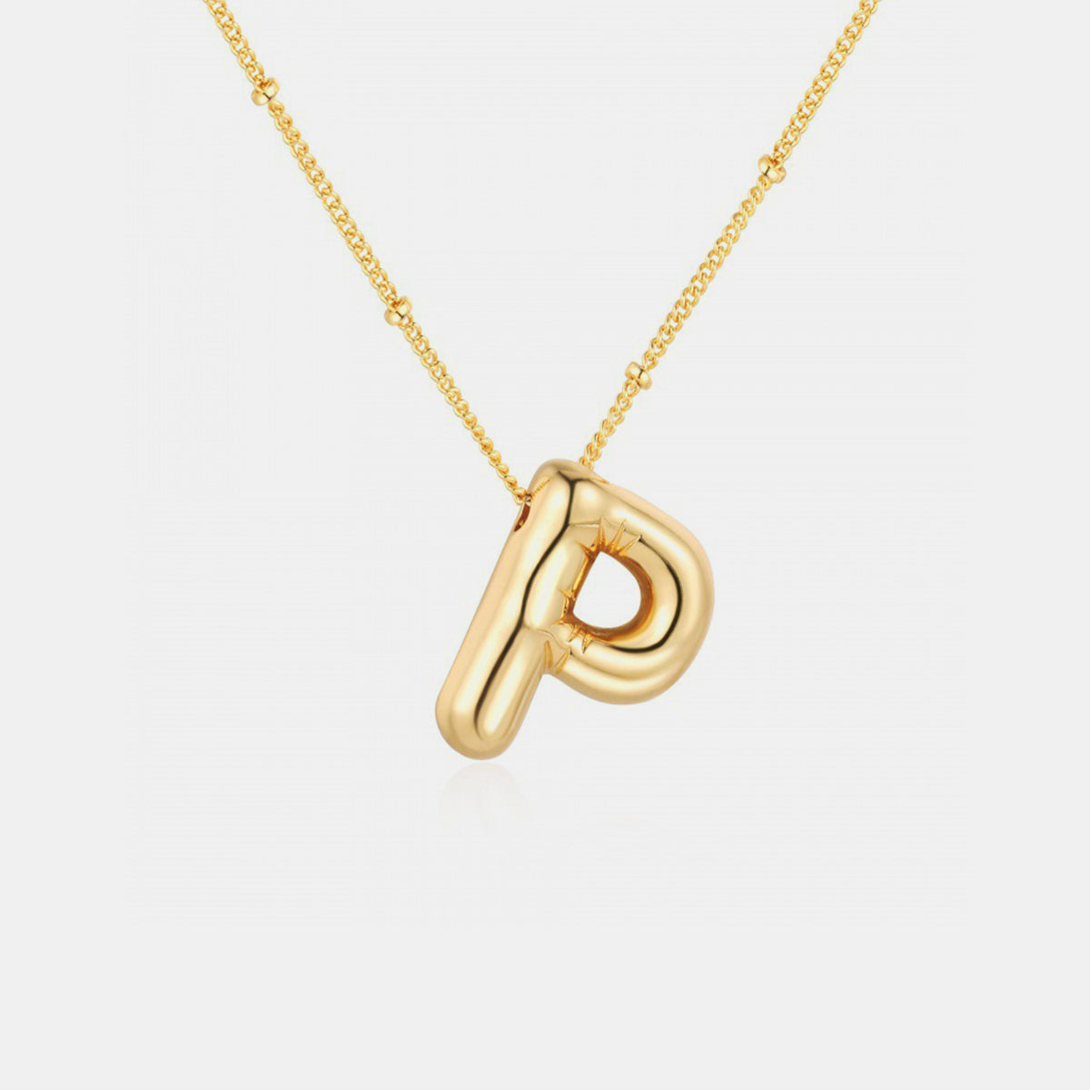 Baloon Letter Pendant Necklace K-S