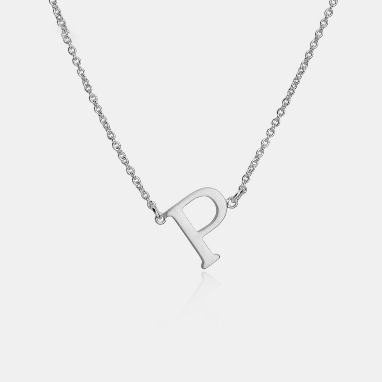 Initial Pendant Station Necklace K-P