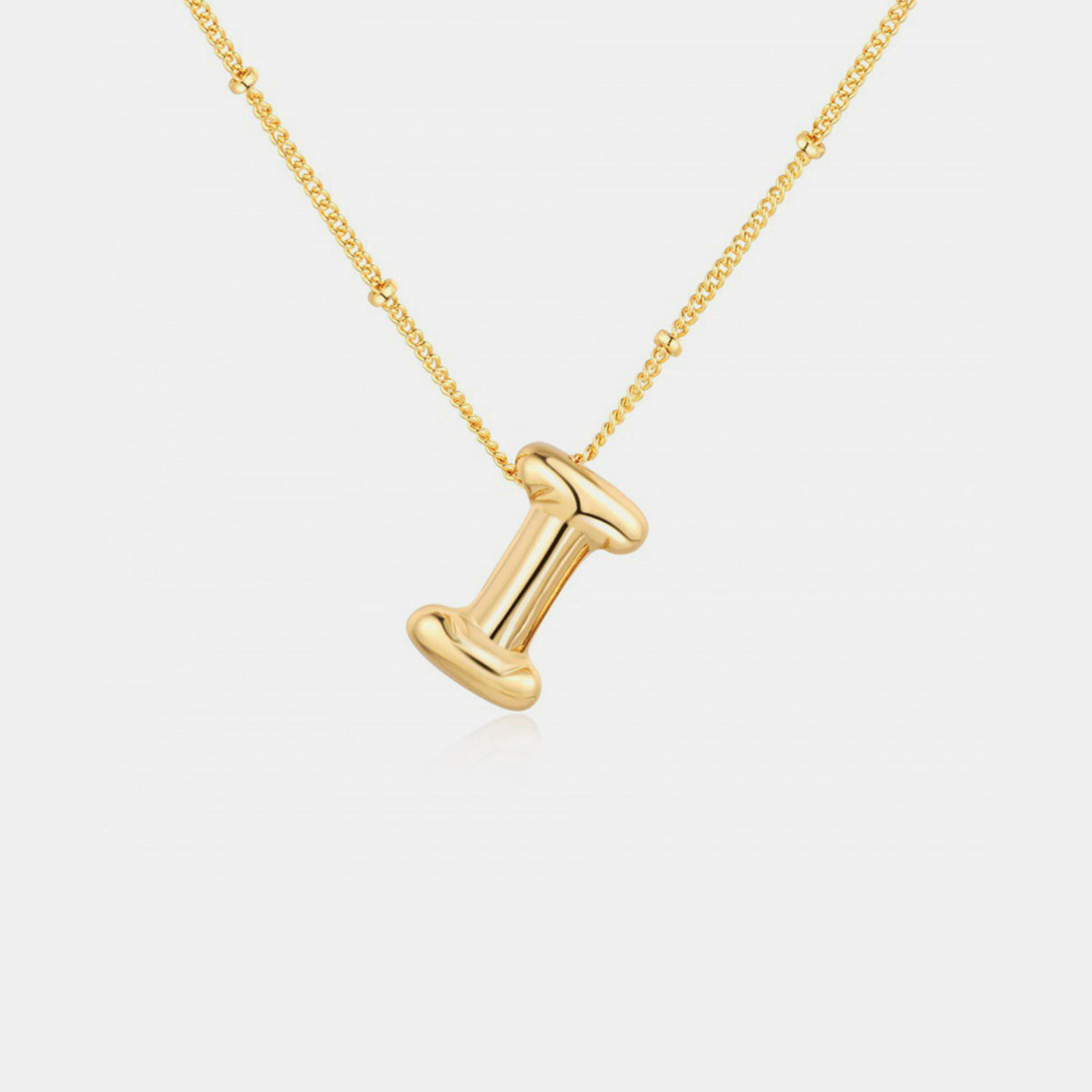 Baloon Letter Pendant Necklace A-J