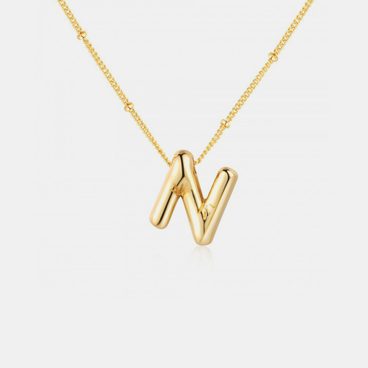 Baloon Letter Pendant Necklace K-S