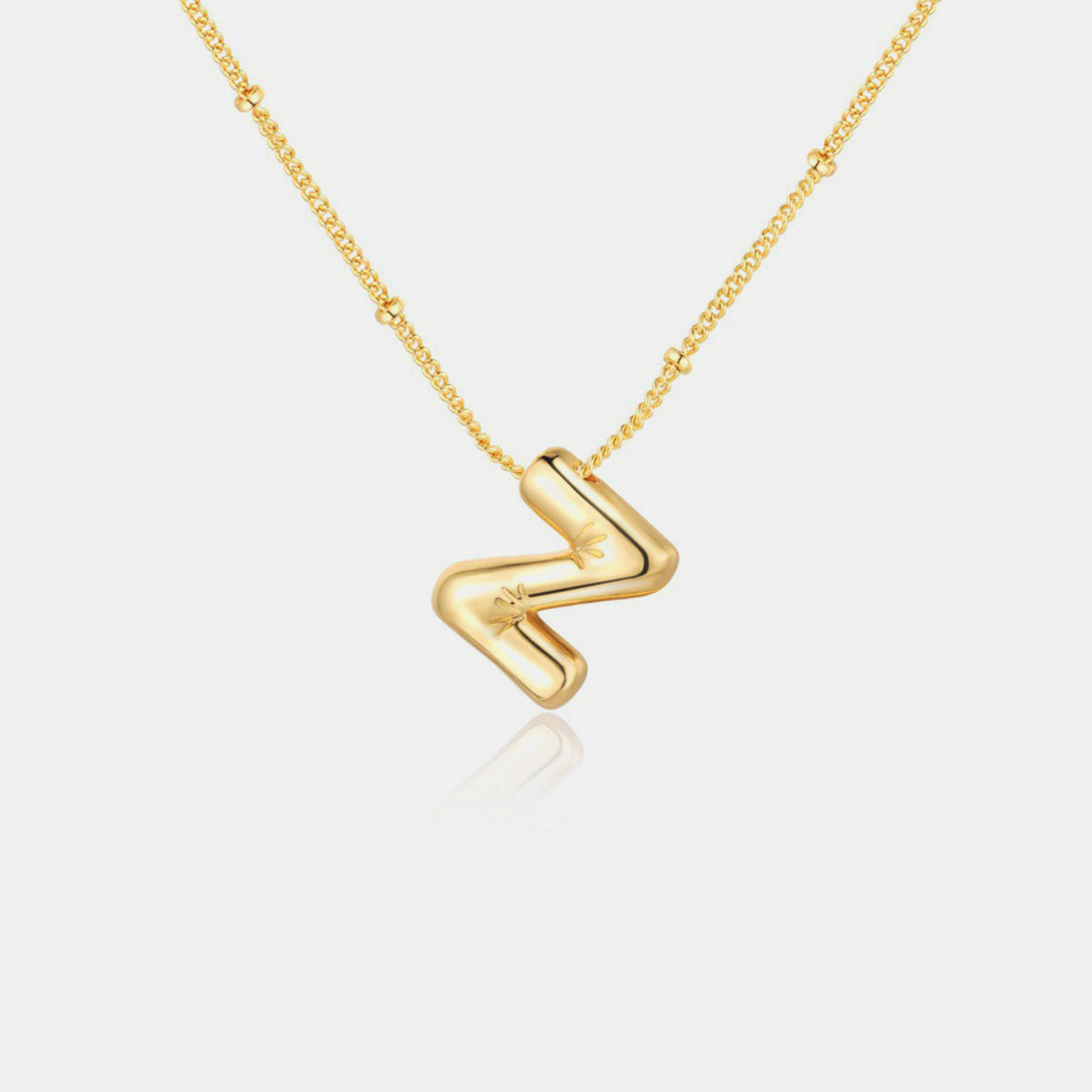 Baloon Letter Pendant Necklace T-Z