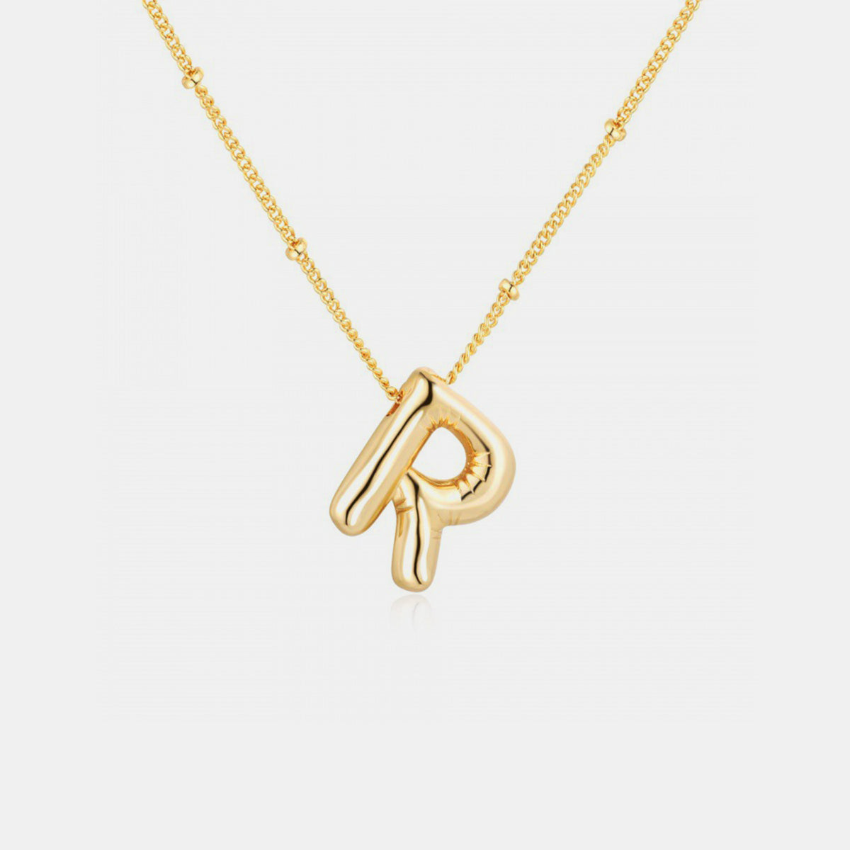 Baloon Letter Pendant Necklace K-S