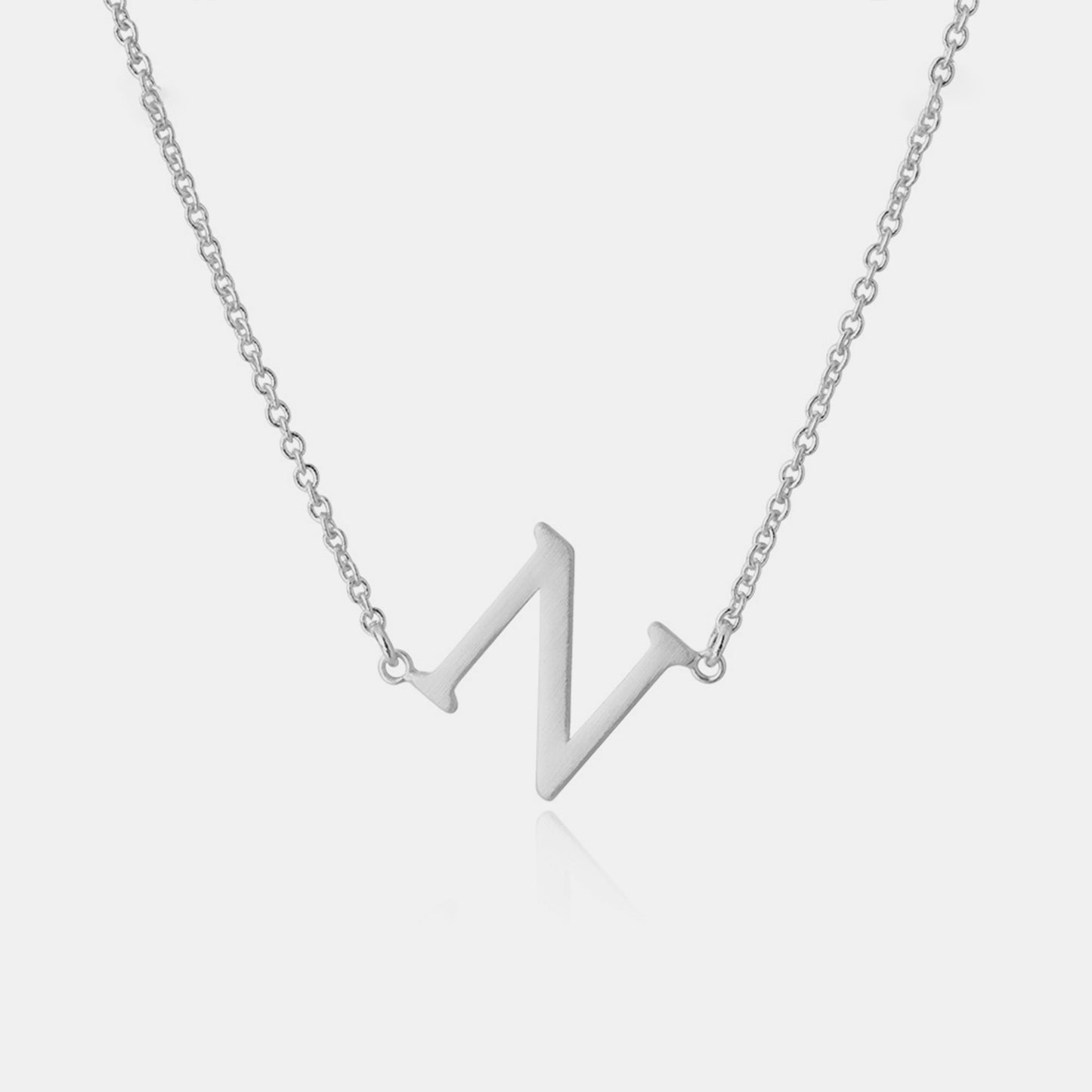 Initial Pendant Station Necklace K-P