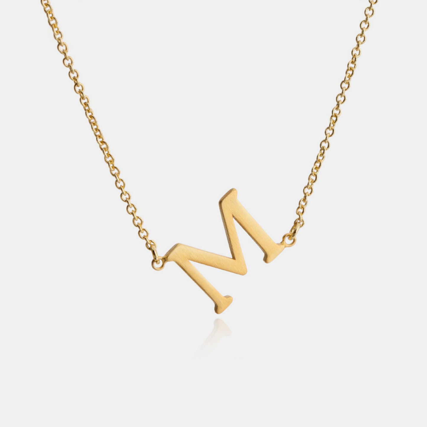 Initial Pendant Station Necklace K-P