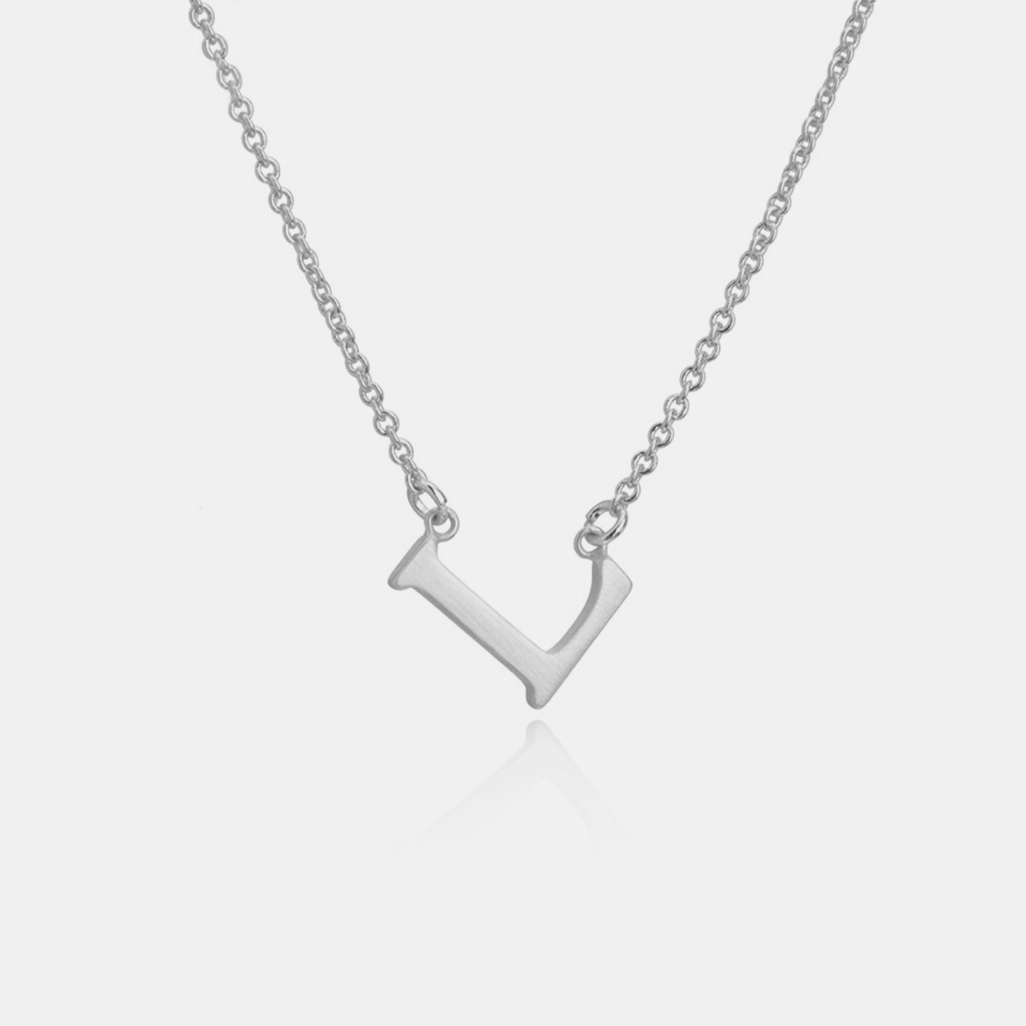 Initial Pendant Station Necklace K-P