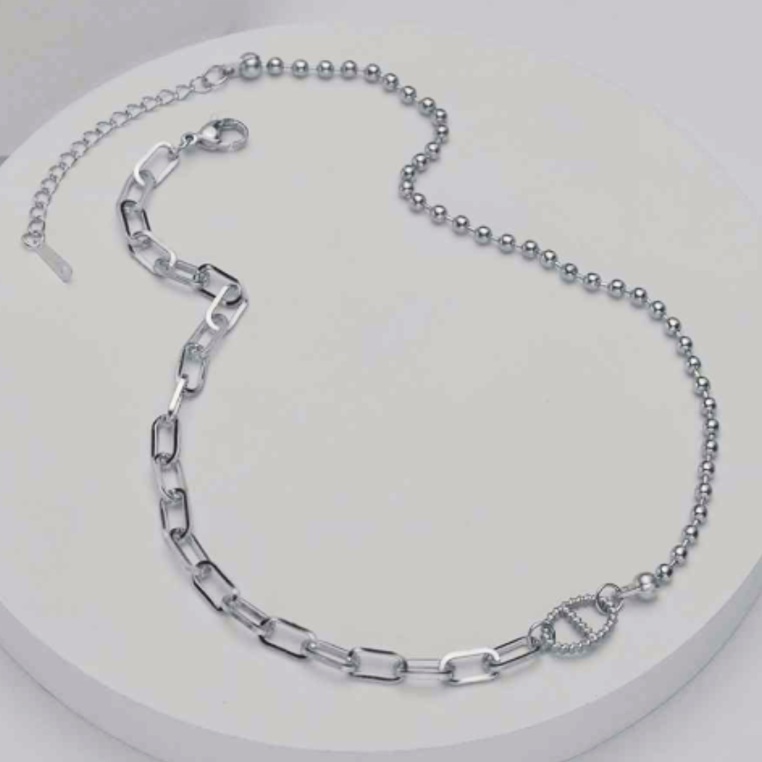 Mélange Mixed Chain Lariat Necklace Set