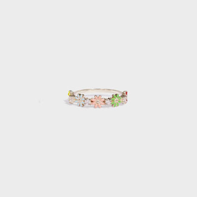 Spring Flowers Zircon Ring