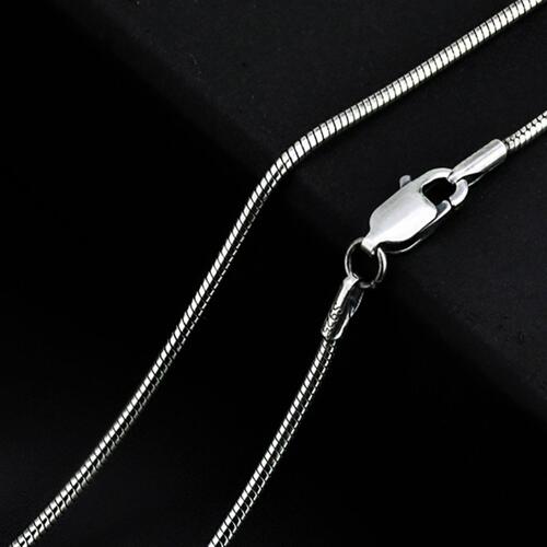 Sterling Silver Omega Chain Necklace 20"