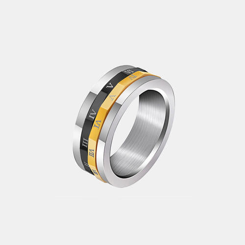 Roman Numeral Spinner Fidget/Anxiety/Meditation Ring