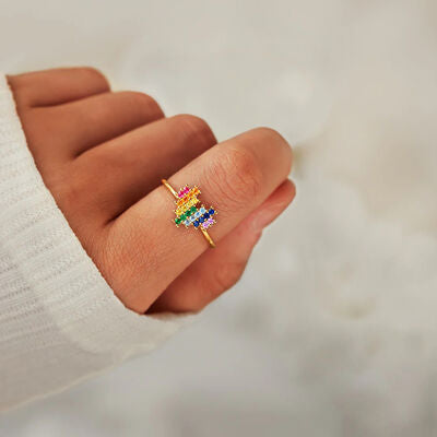 Rainbow Spectrum Love Ring
