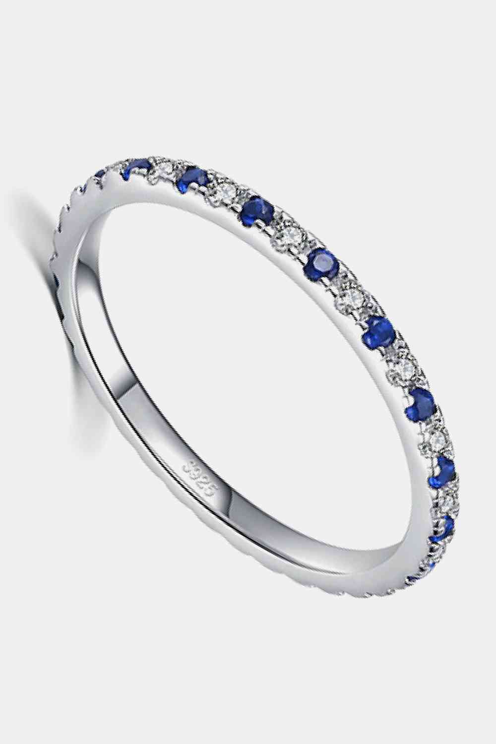 Sterling Silver Multicolor Cubic Zirconia Ring