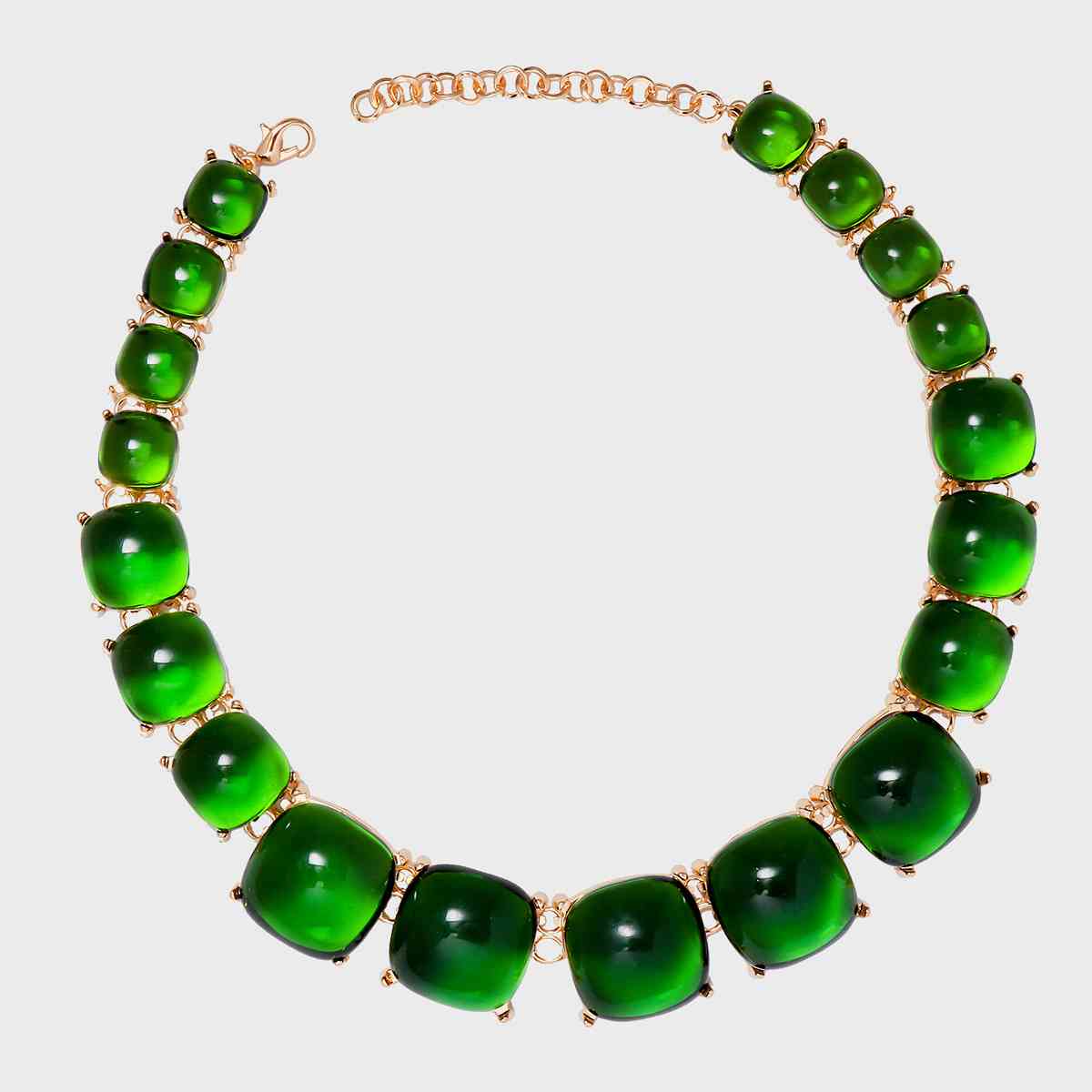 Retro Graduated Rhinestone Riviere Necklace in 7 Color Choices