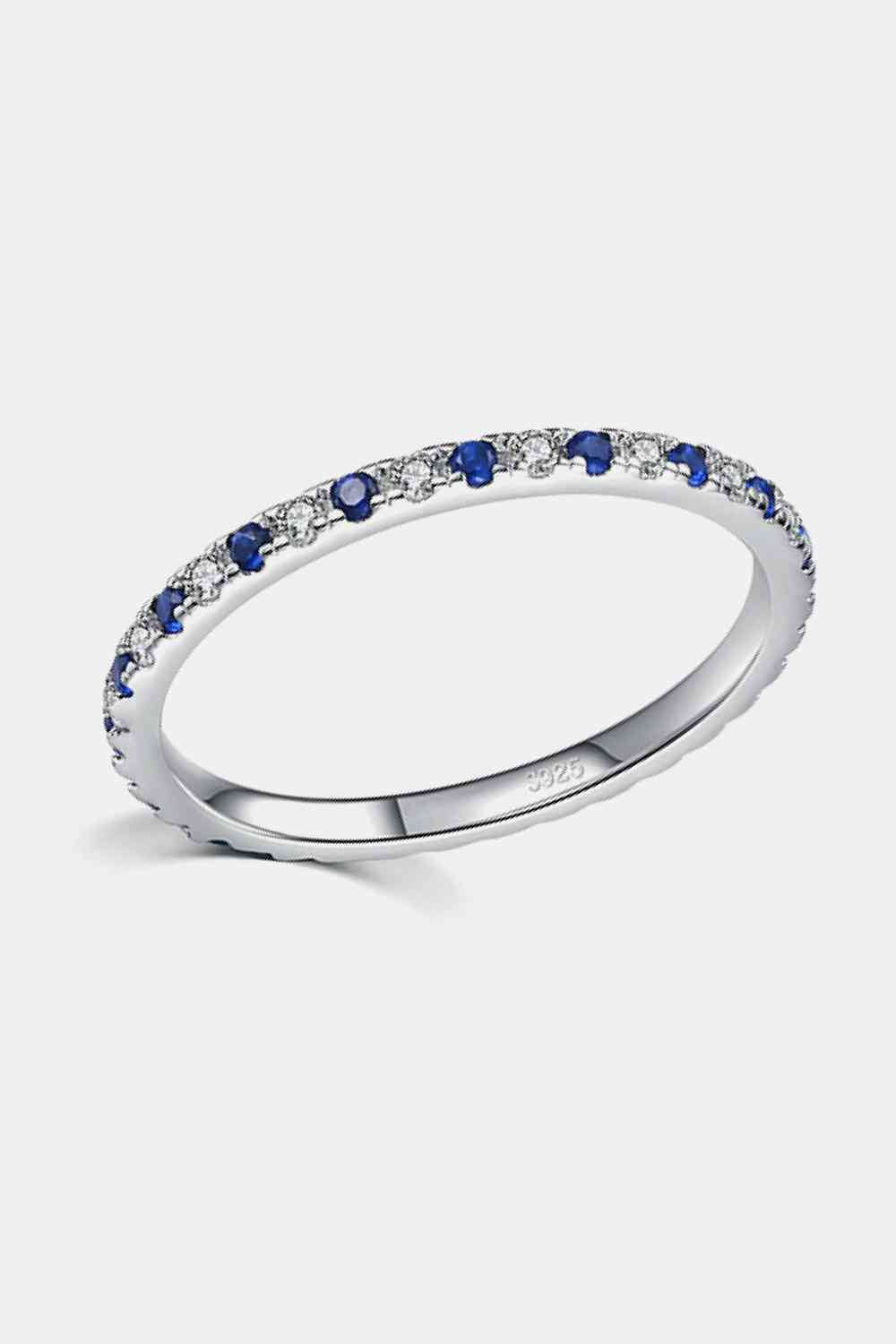 Sterling Silver Multicolor Cubic Zirconia Ring