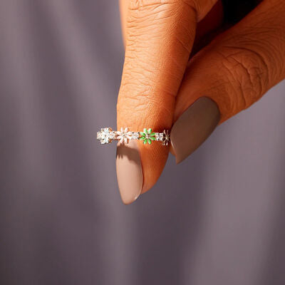 Spring Flowers Zircon Ring