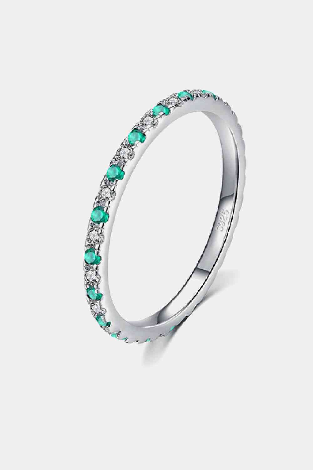 Sterling Silver Multicolor Cubic Zirconia Ring