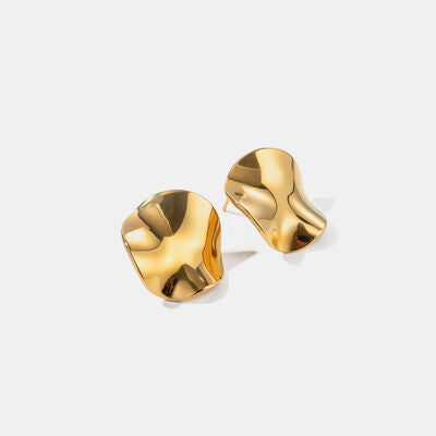 Classy Geometric Texture Earrings