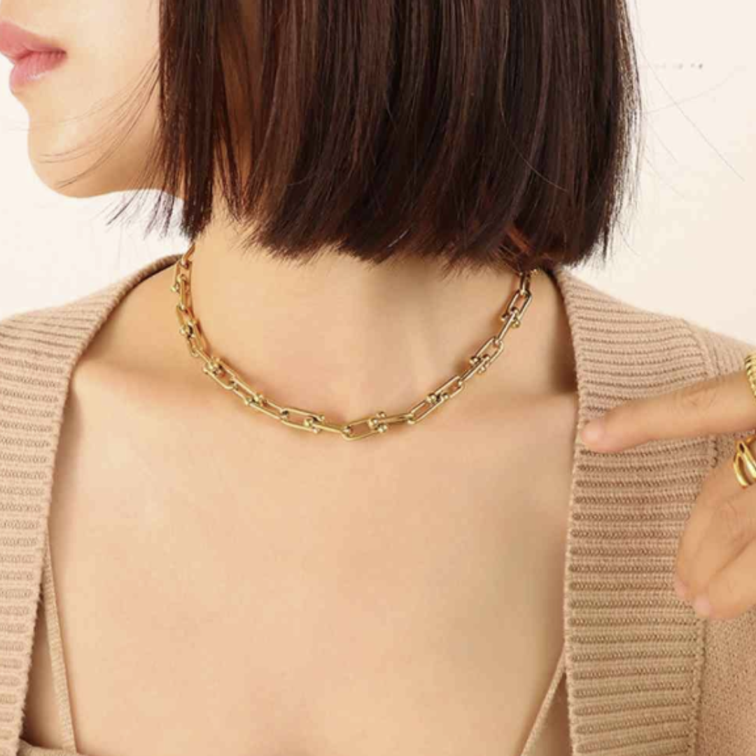 Chunky U-Link Chain Necklace