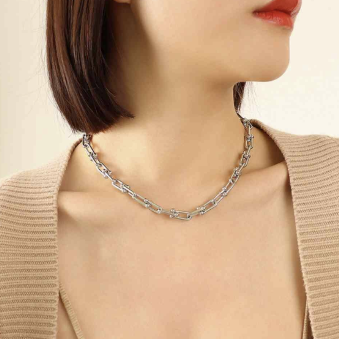 Chunky U-Link Chain Necklace