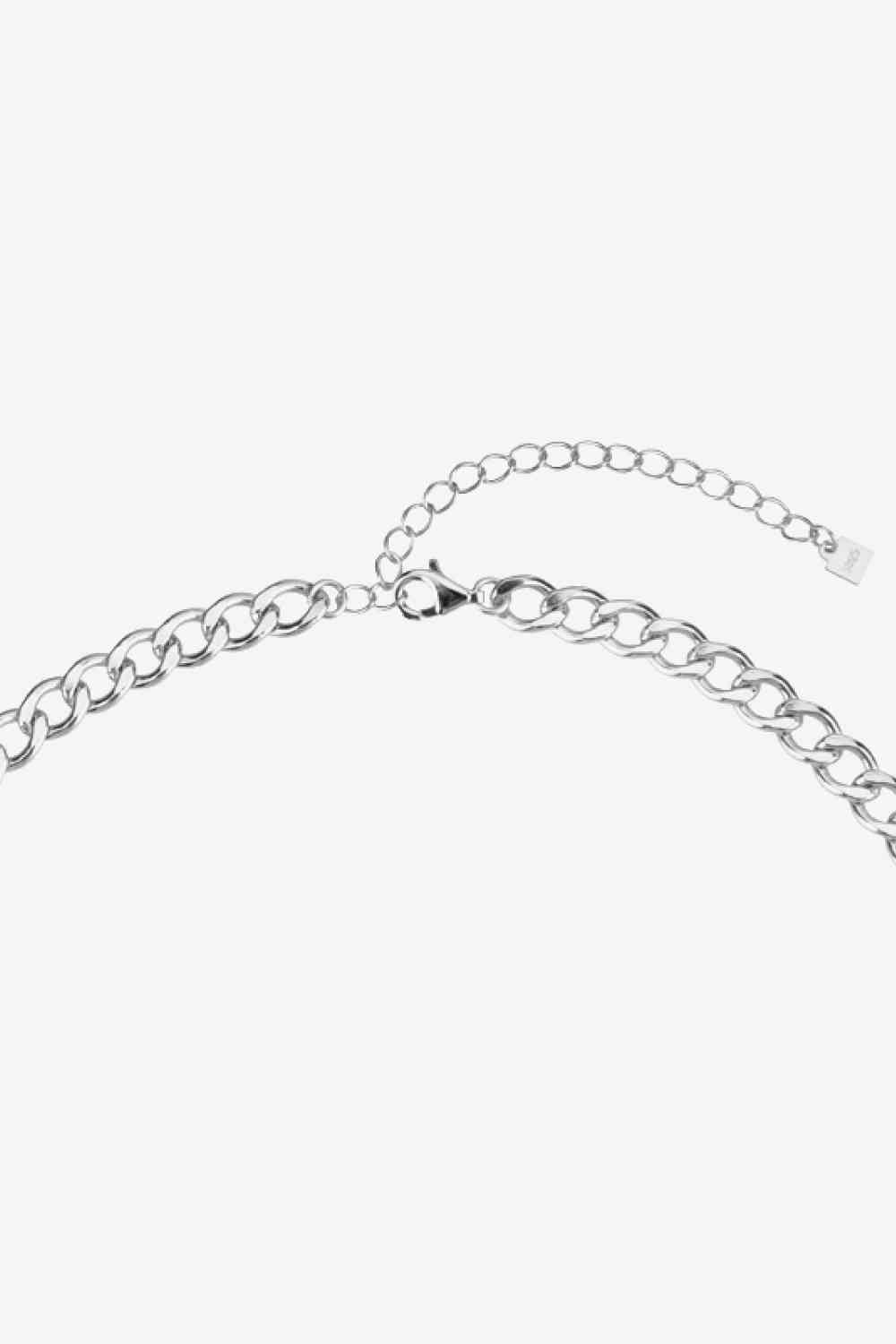 Sterling Silver Gold or Silver Curb Chain Necklace 14"