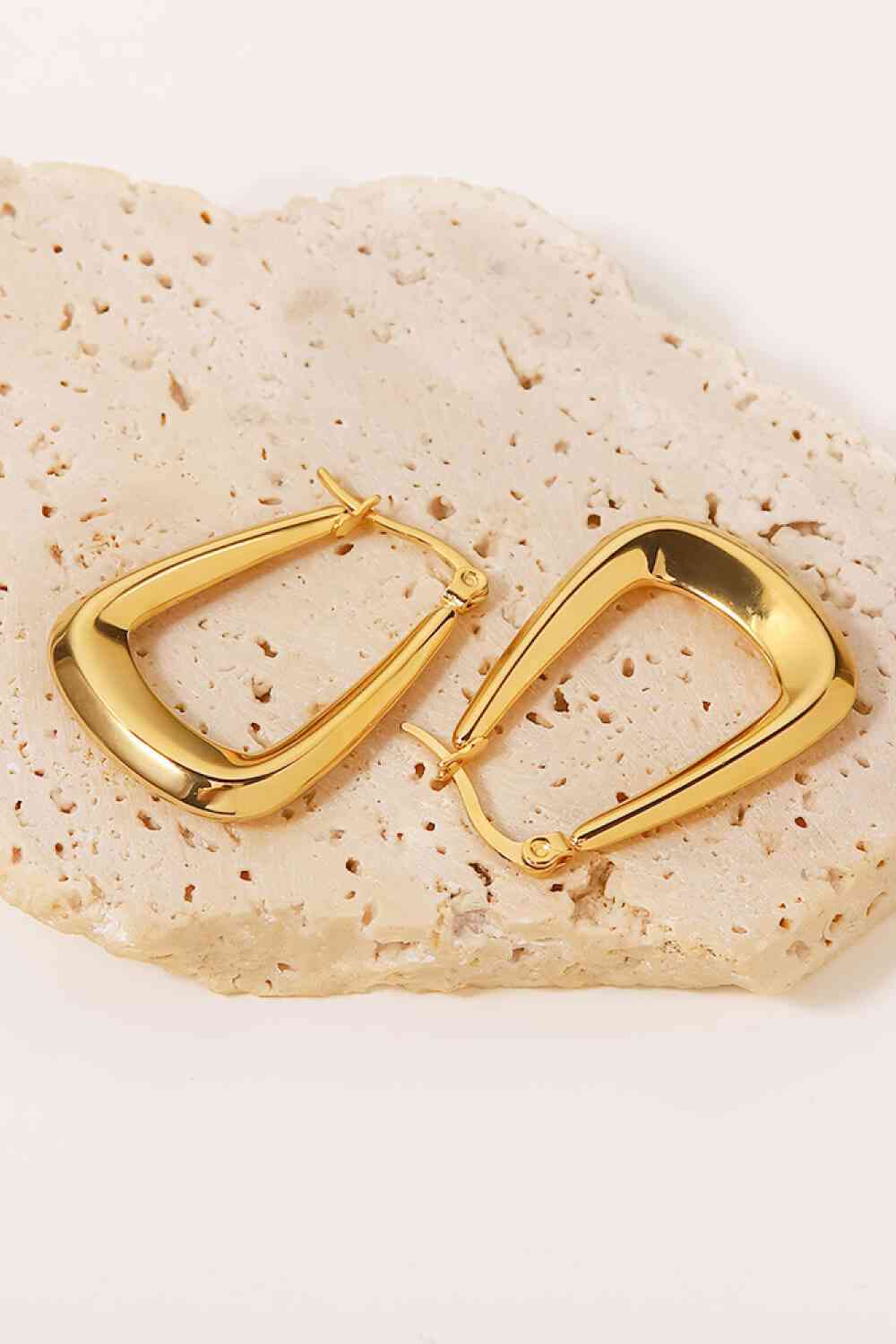 Gold Geometric hoop Earrings