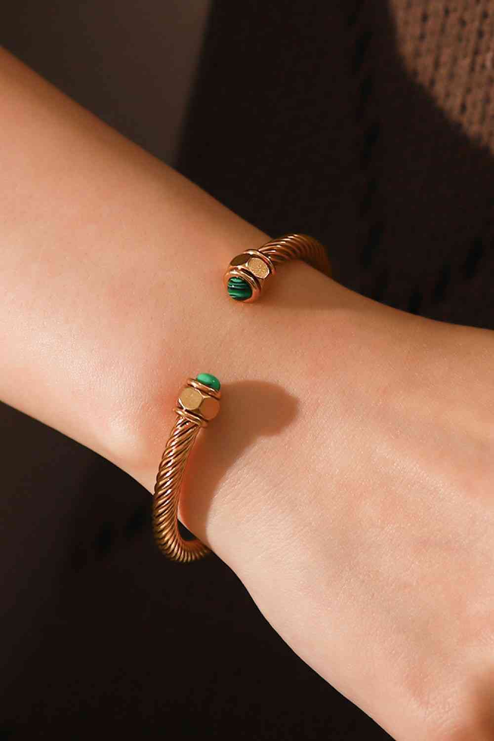 Classic Cable Cuff Bracelet