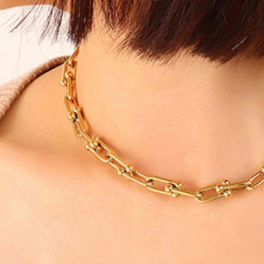 Chunky U-Link Chain Necklace