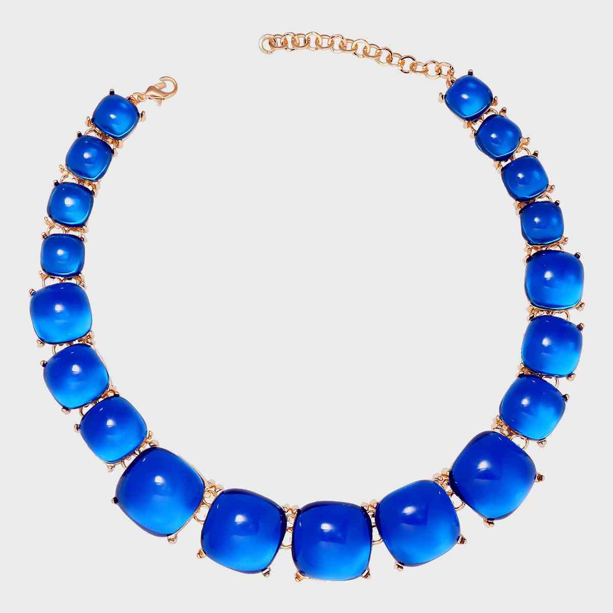Retro Graduated Rhinestone Riviere Necklace in 7 Color Choices